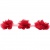Тесьма плетеная "Рюш", упак. 9,14 м, цвет красный - купить в Смоленске. Цена: 46.82 руб.
