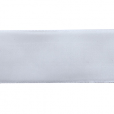 Лента бархатная нейлон, шир.25 мм, (упак. 45,7м), цв.01-белый - купить в Смоленске. Цена: 981.09 руб.