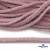 Шнур плетеный d-6 мм круглый, 70% хлопок 30% полиэстер, уп.90+/-1 м, цв.1087-розовый - купить в Смоленске. Цена: 588 руб.