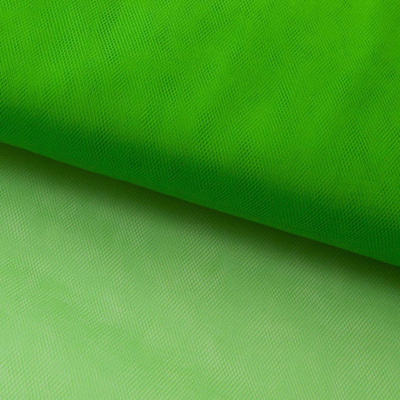 Фатин матовый 16-146, 12 гр/м2, шир.300см, цвет зелёный - купить в Смоленске. Цена 112.70 руб.