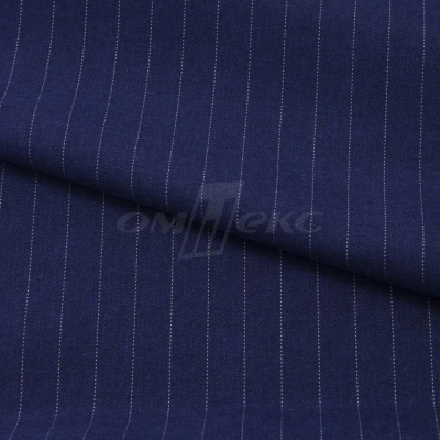 Костюмная ткань "Жаклин", 188 гр/м2, шир. 150 см, цвет тёмно-синий - купить в Смоленске. Цена 426.49 руб.