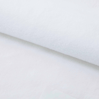 Флис DTY 240 г/м2, White/белый, 150 см (2,77м/кг) - купить в Смоленске. Цена 640.46 руб.