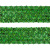 Тесьма с пайетками D4, шир. 35 мм/уп. 25+/-1 м, цвет зелёный - купить в Смоленске. Цена: 1 308.30 руб.