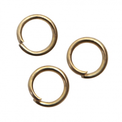 Кольцо  соединительное для бижутерии 5 мм, цв.-золото - купить в Смоленске. Цена: 0.44 руб.
