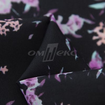 Плательная ткань "Фламенко" 20.1, 80 гр/м2, шир.150 см, принт растительный - купить в Смоленске. Цена 241.49 руб.
