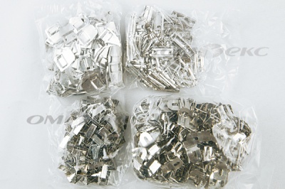 Крючки брючные 4 шипа "Стром" 144 шт. никель - купить в Смоленске. Цена: 383.97 руб.
