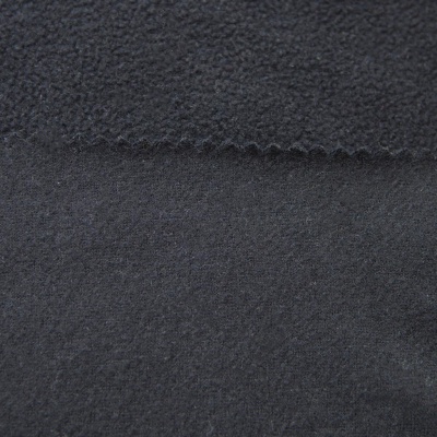 Флис DTY, 130 г/м2, шир. 150 см, цвет чёрный - купить в Смоленске. Цена 694.22 руб.