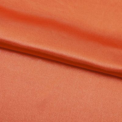 Поли креп-сатин 18-1445, 120 гр/м2, шир.150см, цвет оранжевый - купить в Смоленске. Цена 155.57 руб.