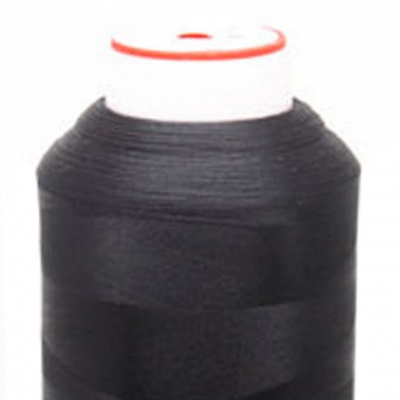 Нитки текстурированные некручёные, намот. 5 000 м, цвет чёрный - купить в Смоленске. Цена: 70.43 руб.
