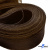 Регилиновая лента, шир.100мм, (уп.25 ярд), цв.- коричневый - купить в Смоленске. Цена: 694.13 руб.