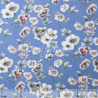 Плательная ткань "Фламенко" 12.1, 80 гр/м2, шир.150 см, принт растительный - купить в Смоленске. Цена 241.49 руб.