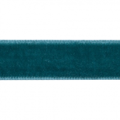 Лента бархатная нейлон, шир.12 мм, (упак. 45,7м), цв.65-изумруд - купить в Смоленске. Цена: 392 руб.