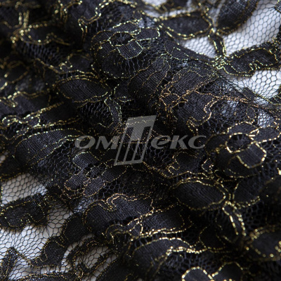 Кружевное полотно XD LACE 1-4, 80 гр/м2, шир.150см, цвет чёрный - купить в Смоленске. Цена 245.94 руб.