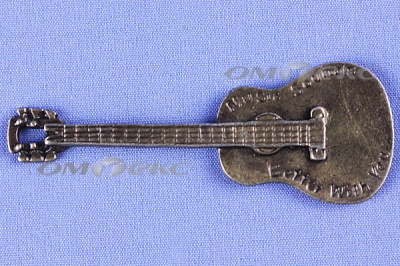 Декоративный элемент для творчества из металла "Гитара"  - купить в Смоленске. Цена: 19.99 руб.