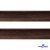 Кант атласный 074, шир. 12 мм (в упак. 65,8 м), цвет коричневый - купить в Смоленске. Цена: 237.16 руб.
