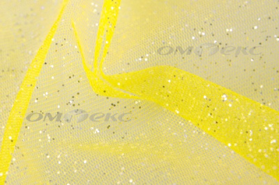 Сетка Глиттер, 40 гр/м2, шир.160см, цвет жёлтый - купить в Смоленске. Цена 163.01 руб.