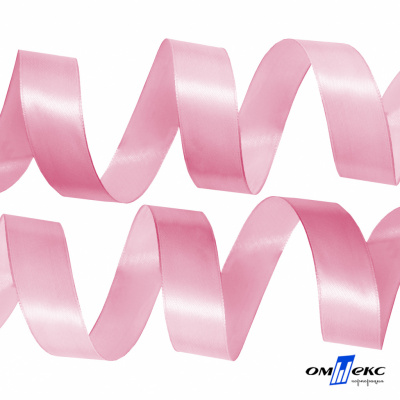 050-нежно-розовый Лента атласная упаковочная (В) 85+/-5гр/м2, шир.25 мм (1/2), 25+/-1 м - купить в Смоленске. Цена: 53.96 руб.