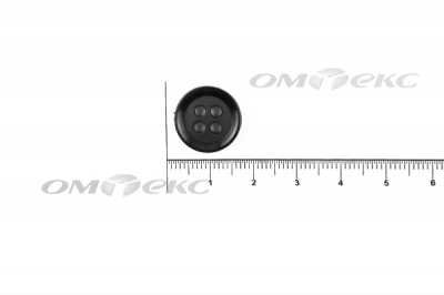 51400/15 мм (4 пр) черные пуговицы - купить в Смоленске. Цена: 0.67 руб.
