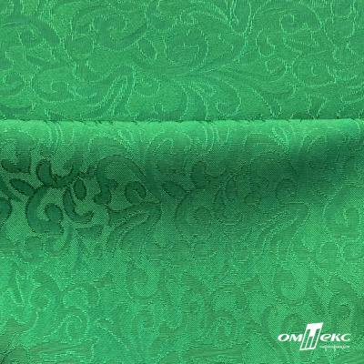 Ткань жаккард королевский, 100% полиэстр 180 г/м 2, шир.150 см, цв-зеленый - купить в Смоленске. Цена 293.39 руб.