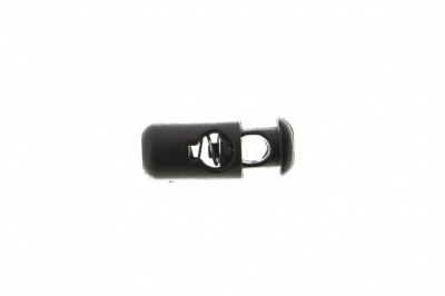 8108 Фиксатор пластиковый "Бочонок", 20х8 мм, цвет чёрный - купить в Смоленске. Цена: 1.29 руб.