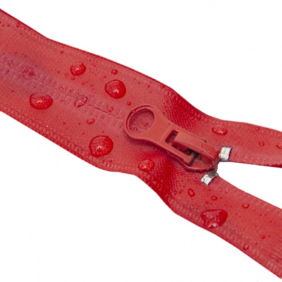 Молния водонепроницаемая PVC Т-7, 20 см, неразъемная, цвет (820)-красный - купить в Смоленске. Цена: 21.56 руб.