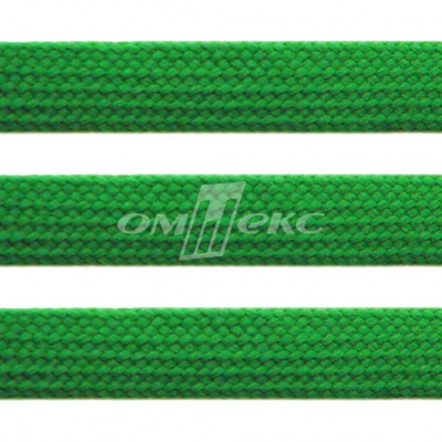 Шнур 15мм плоский (100+/-1м) №16 зеленый - купить в Смоленске. Цена: 10.21 руб.