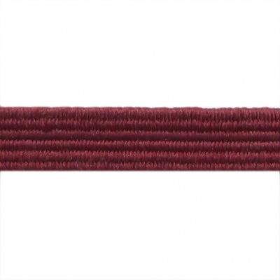 Резиновые нити с текстильным покрытием, шир. 6 мм ( упак.30 м/уп), цв.- 88-бордо - купить в Смоленске. Цена: 155.22 руб.