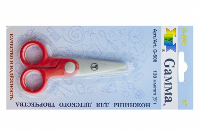 Ножницы G-508 детские 130 мм - купить в Смоленске. Цена: 118.32 руб.