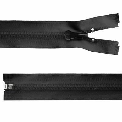 Молния водонепроницаемая PVC Т-7, 100 см, разъемная, цвет чёрный - купить в Смоленске. Цена: 61.89 руб.
