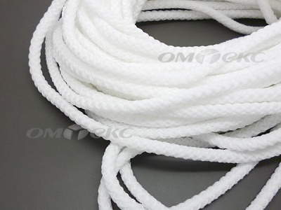 Шнур 1с35 4 мм крупное плетение 200 м белый - купить в Смоленске. Цена: 1.10 руб.
