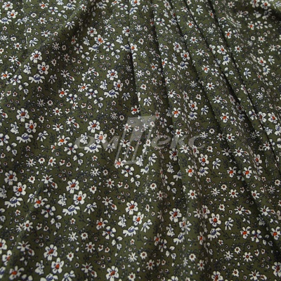 Плательная ткань "Фламенко" 11.2, 80 гр/м2, шир.150 см, принт растительный - купить в Смоленске. Цена 259.21 руб.