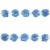Тесьма плетеная "Рюш", упак. 9,14 м, цвет голубой - купить в Смоленске. Цена: 45.87 руб.
