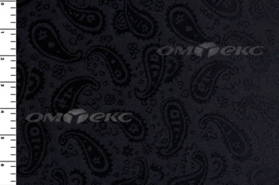 Ткань подкладочная жаккард Р14098, чёрный, 85 г/м2, шир. 150 см, 230T - купить в Смоленске. Цена 166.45 руб.