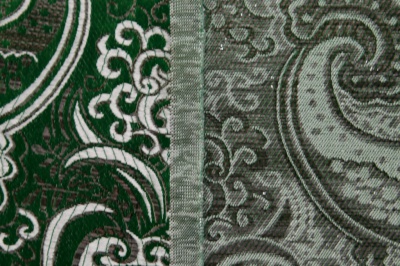 Ткань костюмная жаккард, 135 гр/м2, шир.150см, цвет зелёный№4 - купить в Смоленске. Цена 441.94 руб.