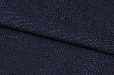 Ткань джинсовая №96, 160 гр/м2, шир.148см, цвет т.синий - купить в Смоленске. Цена 350.42 руб.