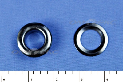 Люверсы металлические, блочка/кольцо, №5 (8 мм) упак.1000 шт- цв.никель - купить в Смоленске. Цена: 392 руб.