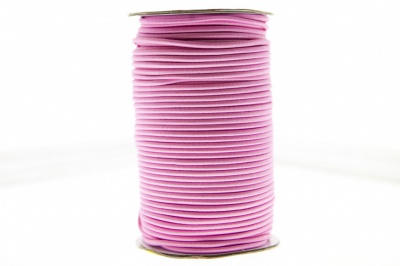 0370-1301-Шнур эластичный 3 мм, (уп.100+/-1м), цв.141- розовый - купить в Смоленске. Цена: 459.62 руб.