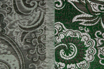 Ткань костюмная жаккард, 135 гр/м2, шир.150см, цвет зелёный№4 - купить в Смоленске. Цена 441.94 руб.