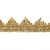 Тесьма металлизированная 0384-0240, шир. 40 мм/уп. 25+/-1 м, цвет золото - купить в Смоленске. Цена: 490.74 руб.