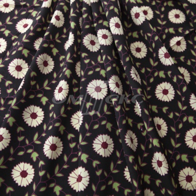 Плательная ткань "Фламенко" 10.1, 80 гр/м2, шир.150 см, принт растительный - купить в Смоленске. Цена 241.49 руб.