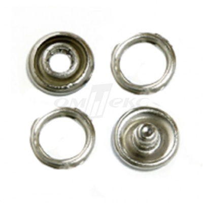 Кнопки рубашечные 10,5 мм никель New Star (кольцо) - купить в Смоленске. Цена: 5.80 руб.