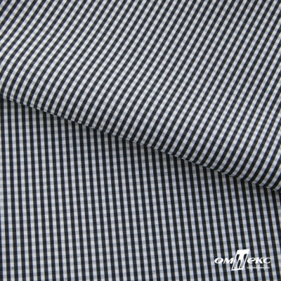 Ткань сорочечная Клетка Виши, 115 г/м2, 58% пэ,42% хл, шир.150 см, цв.6-черный, (арт.111) - купить в Смоленске. Цена 306.69 руб.