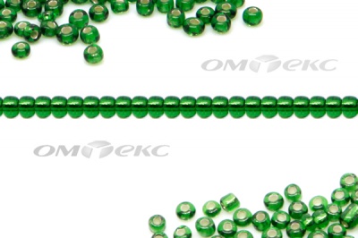 Бисер (SL) 11/0 ( упак.100 гр) цв.27В - зелёный - купить в Смоленске. Цена: 53.34 руб.