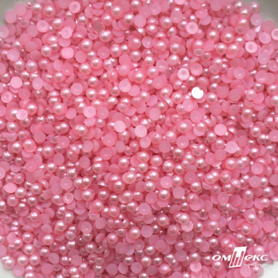 0404-5146G-Полубусины пластиковые круглые "ОмТекс", 4 мм, (уп.50гр=2500+/-10шт), цв.101-св.розовый - купить в Смоленске. Цена: 63.50 руб.