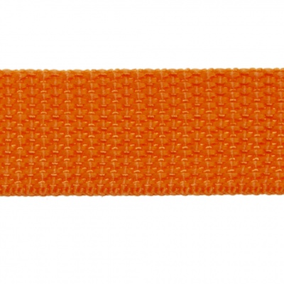 Стропа текстильная, шир. 25 мм (в нам. 50+/-1 ярд), цвет оранжевый - купить в Смоленске. Цена: 409.94 руб.
