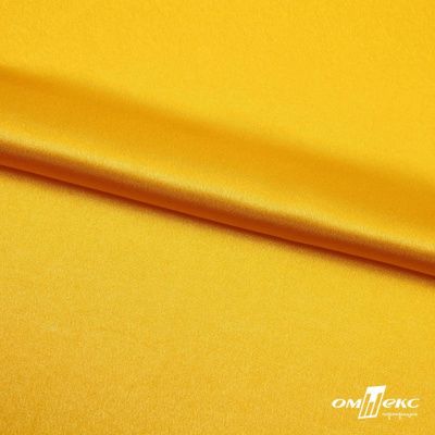 Поли креп-сатин 13-0859, 125 (+/-5) гр/м2, шир.150см, цвет жёлтый - купить в Смоленске. Цена 155.57 руб.