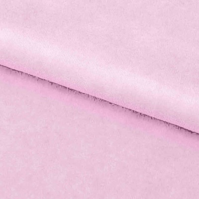 Велюр JS LIGHT 1, 220 гр/м2, шир.150 см, (3,3 м/кг), цвет бл.розовый - купить в Смоленске. Цена 1 055.34 руб.