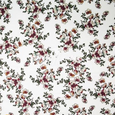 Плательная ткань "Фламенко" 23.1, 80 гр/м2, шир.150 см, принт растительный - купить в Смоленске. Цена 264.56 руб.