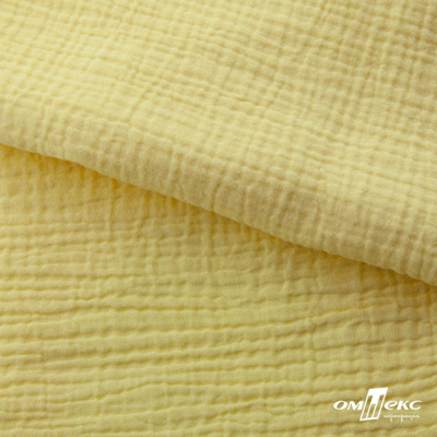 Ткань Муслин, 100% хлопок, 125 гр/м2, шир. 135 см (12-0824) цв.лимон нюд - купить в Смоленске. Цена 337.25 руб.
