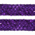 Тесьма с пайетками 12, шир. 35 мм/уп. 25+/-1 м, цвет фиолет - купить в Смоленске. Цена: 1 308.30 руб.